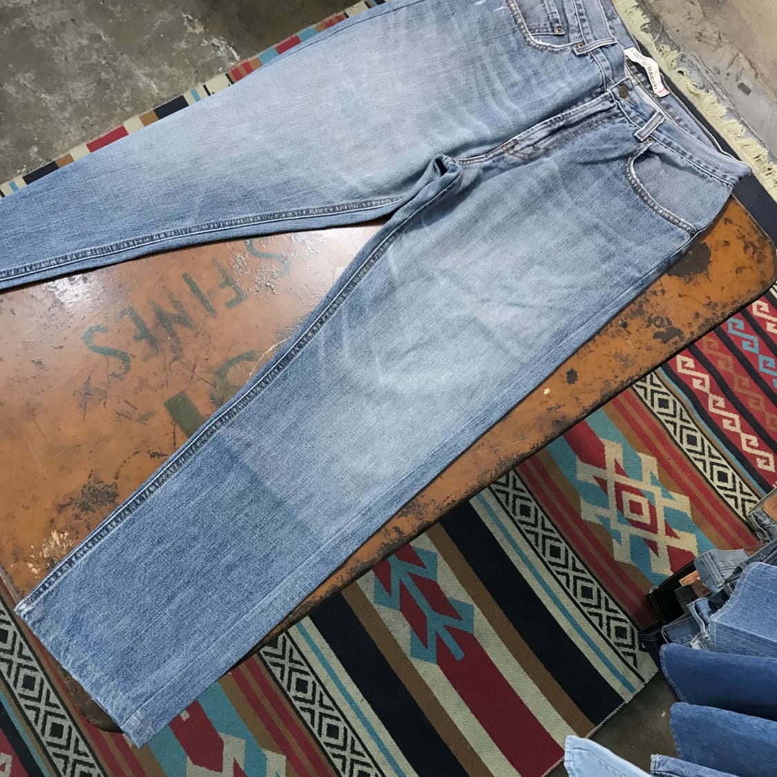 리바이스 569 다크 연청 워시드 데님 팬츠 허리 31 사이즈  상품이미지3