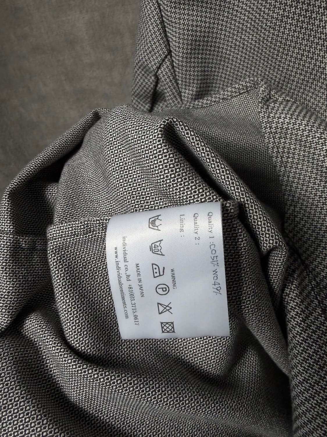 Individual Sentiments Micro Pattern Shir 상품이미지9