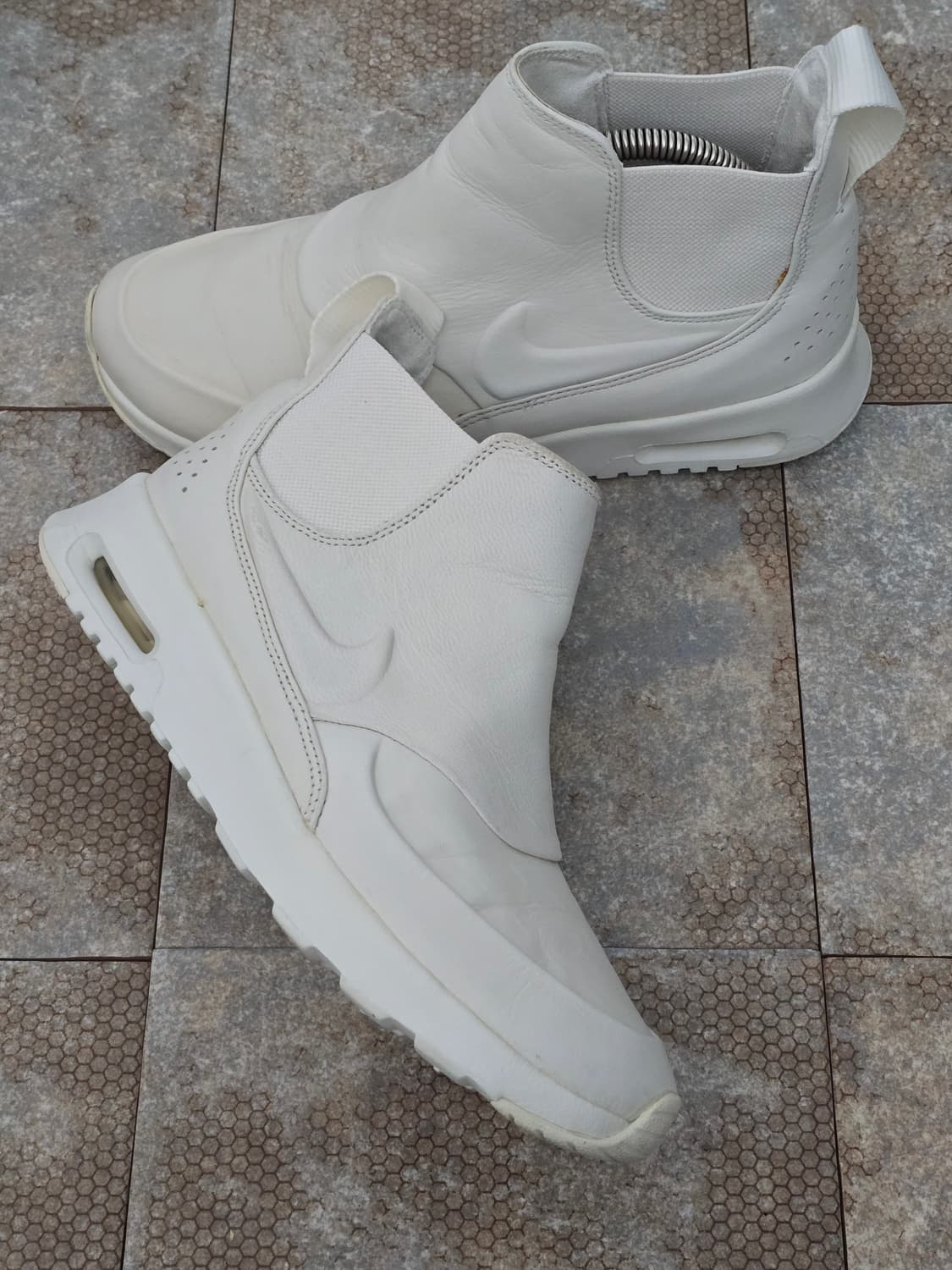 (240)나이키 에어맥스 테아 미드 피나클 레더 화이트 상품이미지7