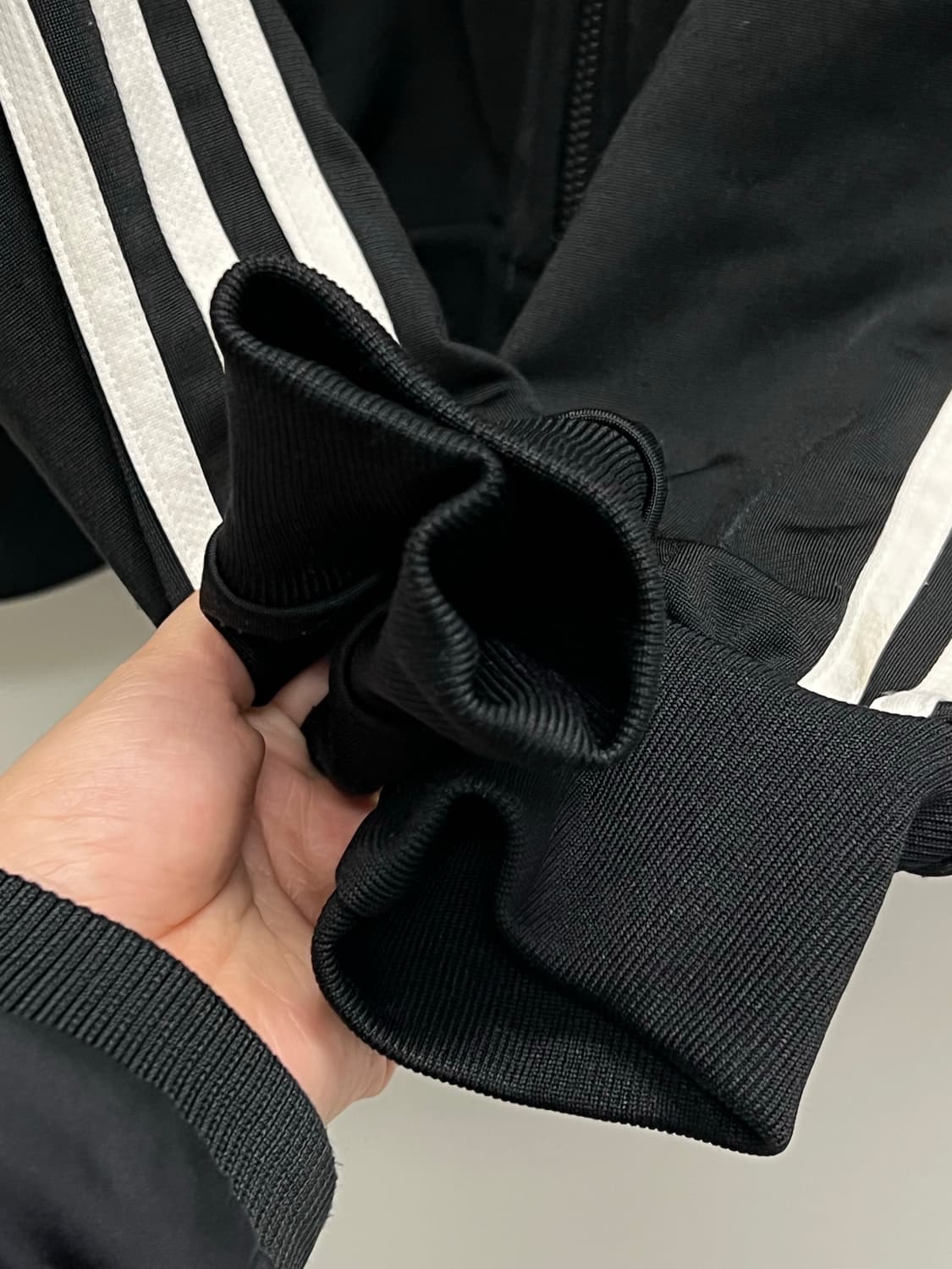 아디다스 삼선 트랙탑 져지 블랙 상품이미지6