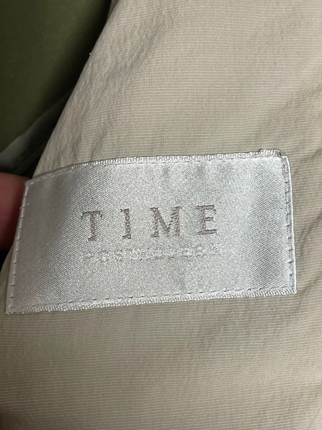 한섬 타임(TIME) 옴므 MA-1 봄가을 점퍼 봄버 올리브 100 상품이미지9