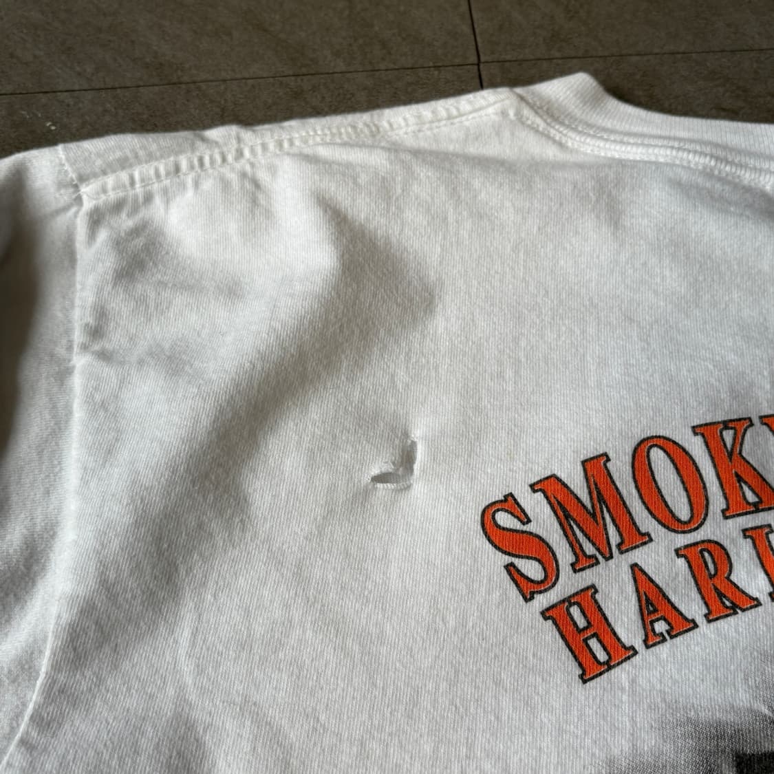 할리데이비슨 미국 생산 화이트 긴팔 티셔츠 상품이미지7