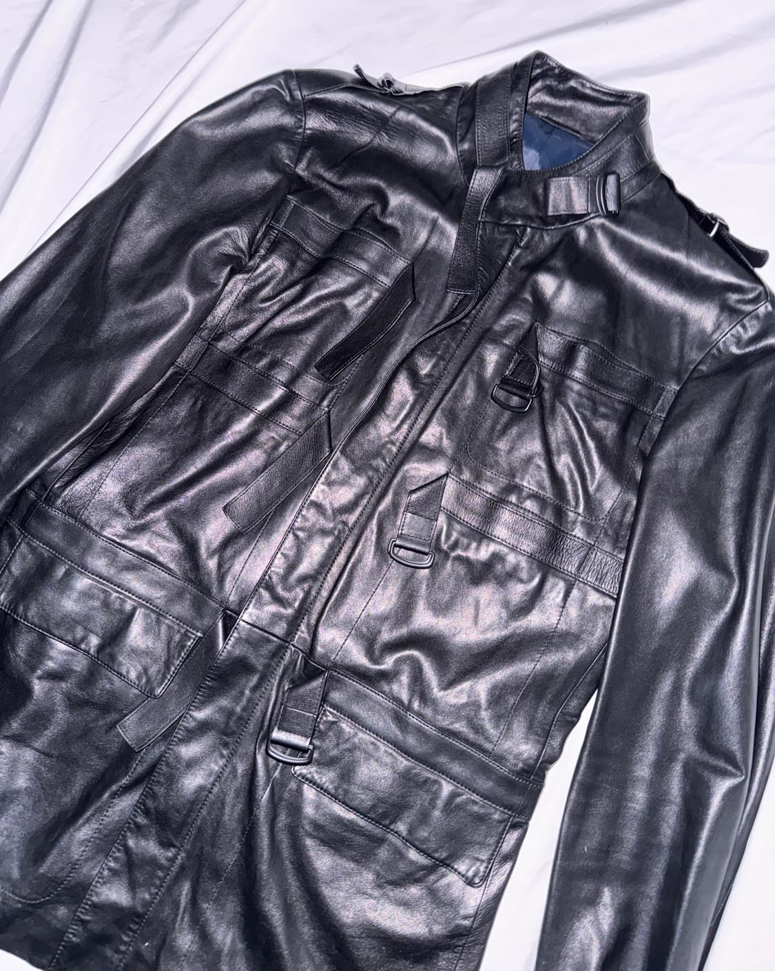 보테가 베네타 레더 필드 자켓 상품이미지4