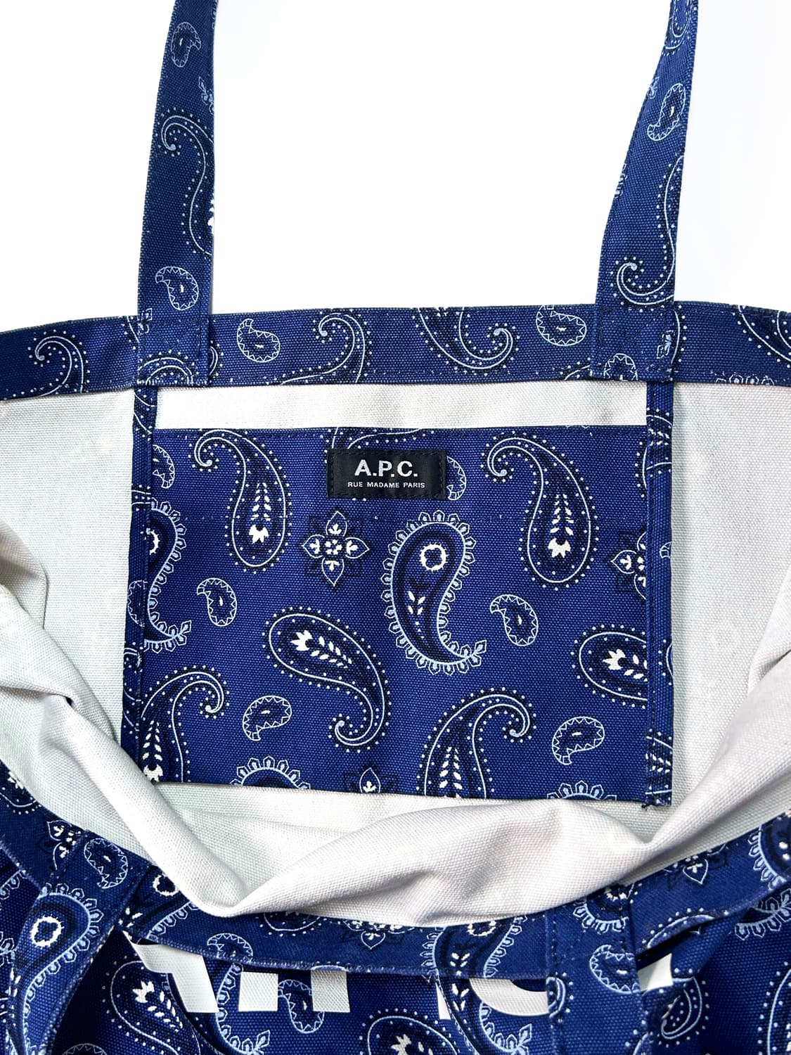 (Os) apc 아페쎄 페이즐리 토트백 상품이미지4