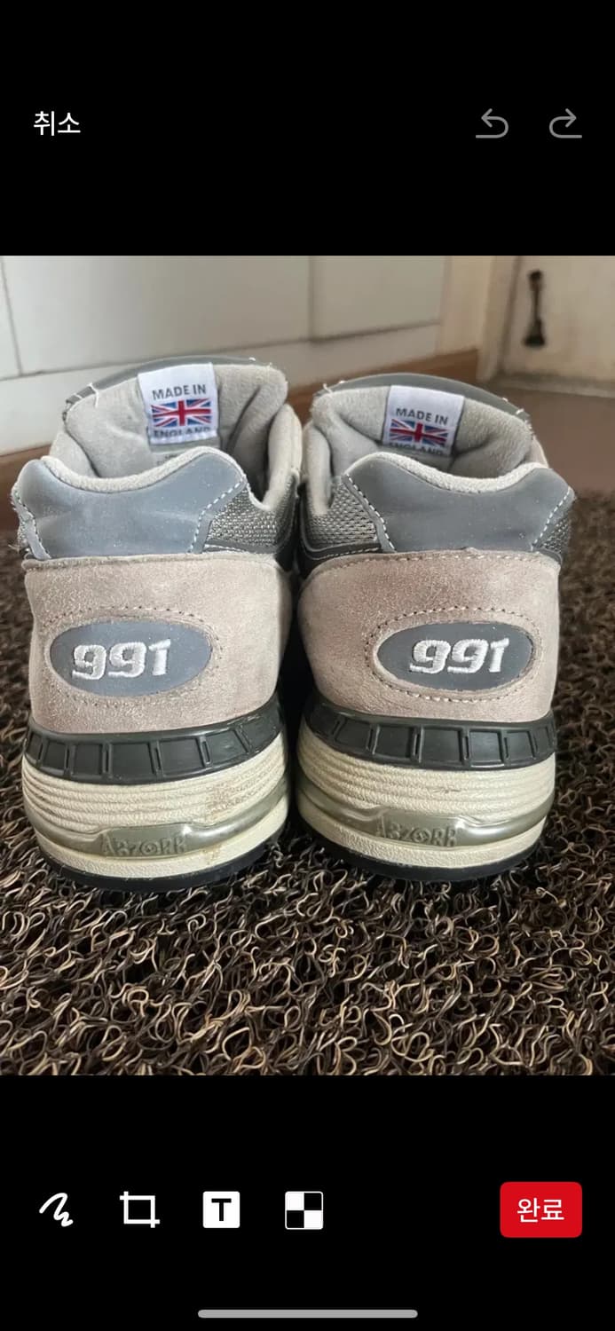 (260) 뉴발란스 991 그레이 상품이미지4