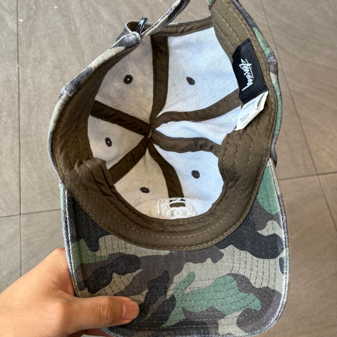 스투시 정품 카모 볼캡  모자 상품이미지5