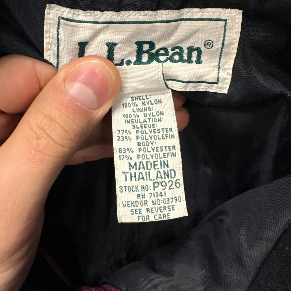 90s 우먼스 엘엘빈 플럼 미드 코튼 마운틴 파카 N166 상품이미지9