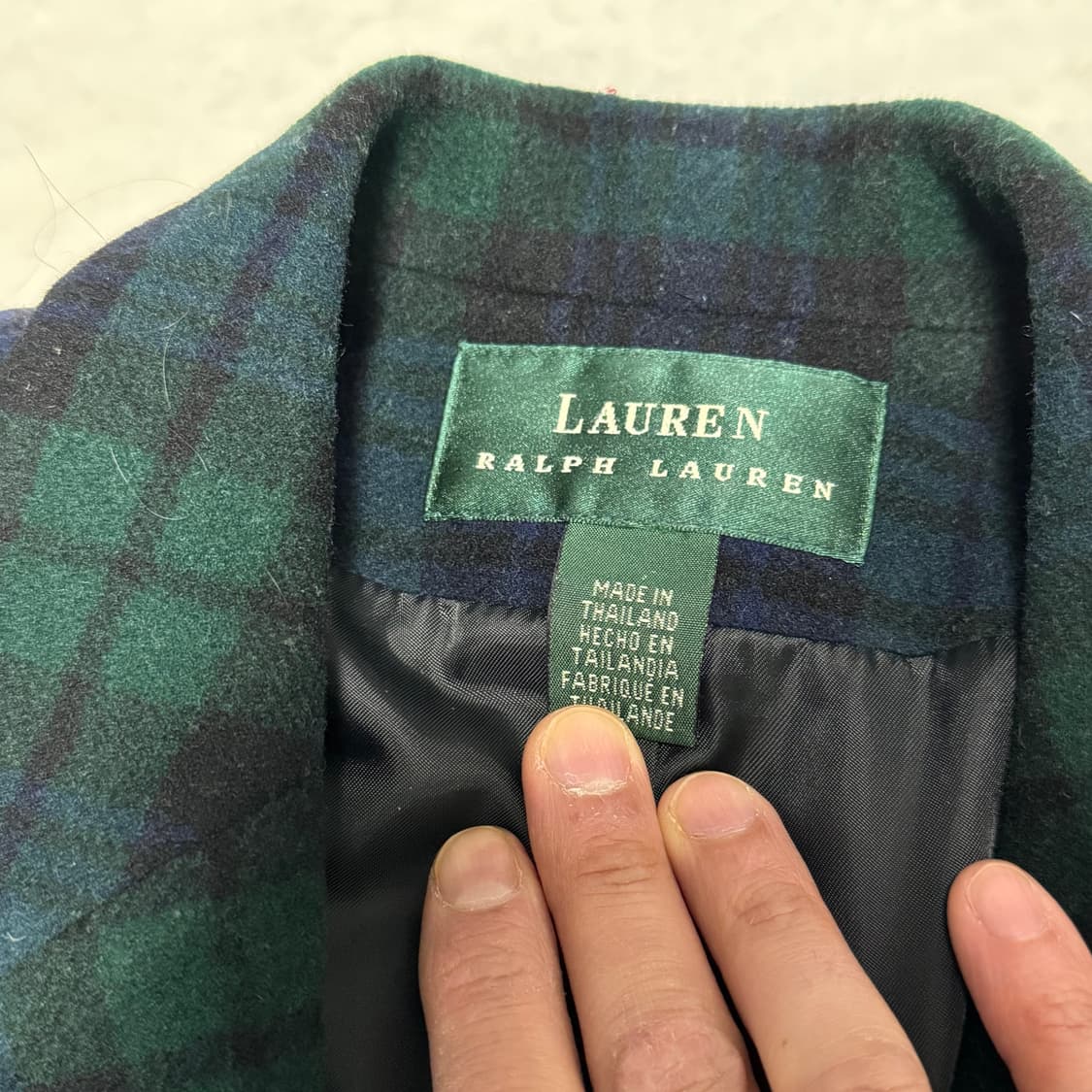 (폴로)로렌 랄프로렌 타탄체크 자켓 상품이미지3