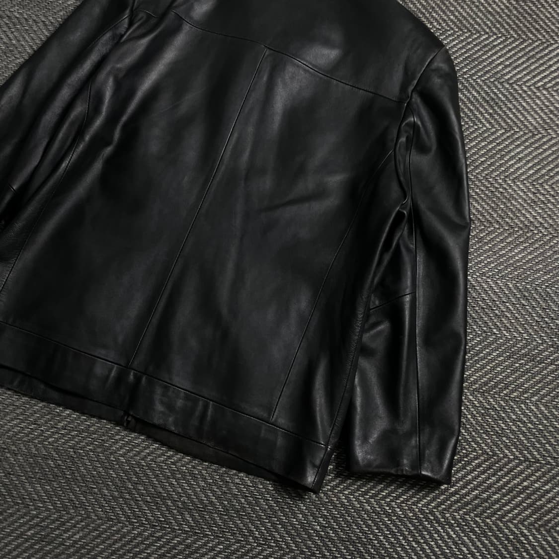 Solomon 아카이브 램스킨 싱글 라이더 레더 가죽 자켓 y 4758 상품이미지7