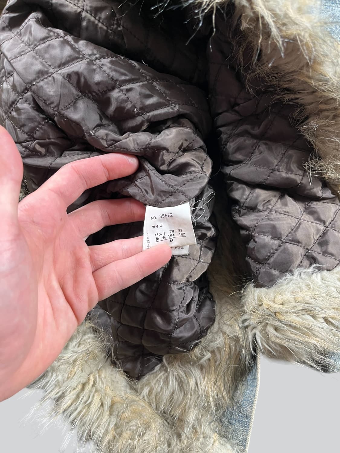 Vintage 퍼 청자켓  상품이미지5