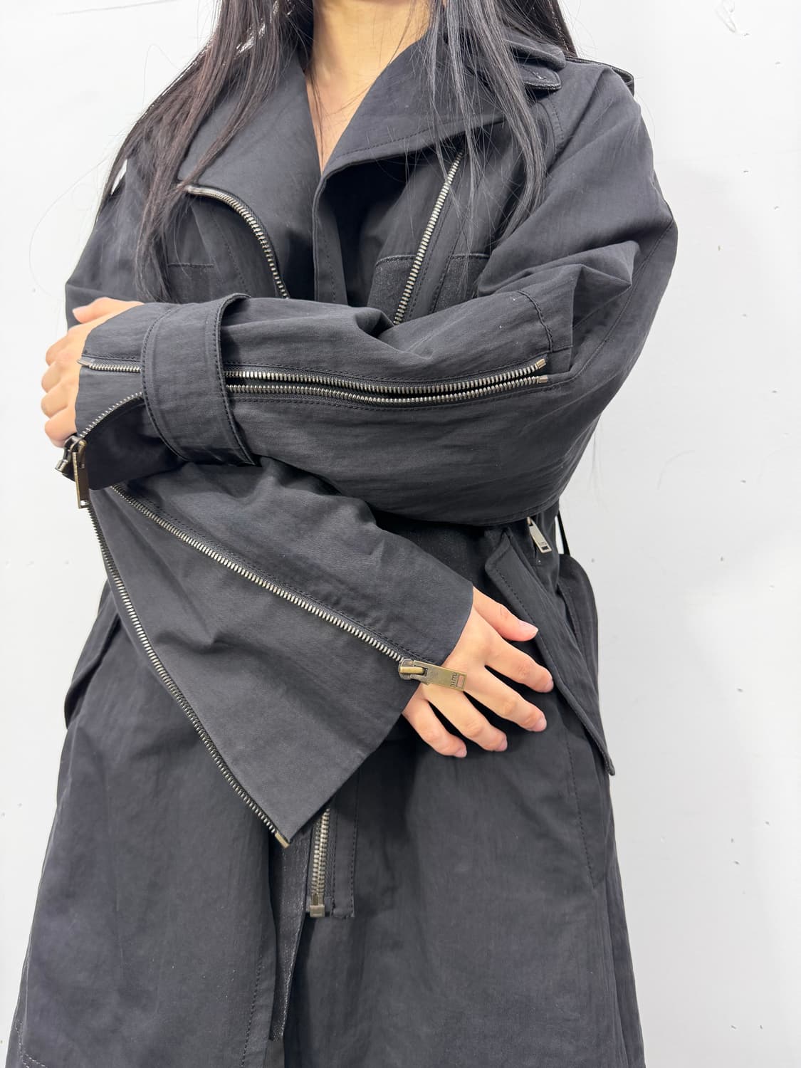 Time transform zip trench coat 상품이미지1