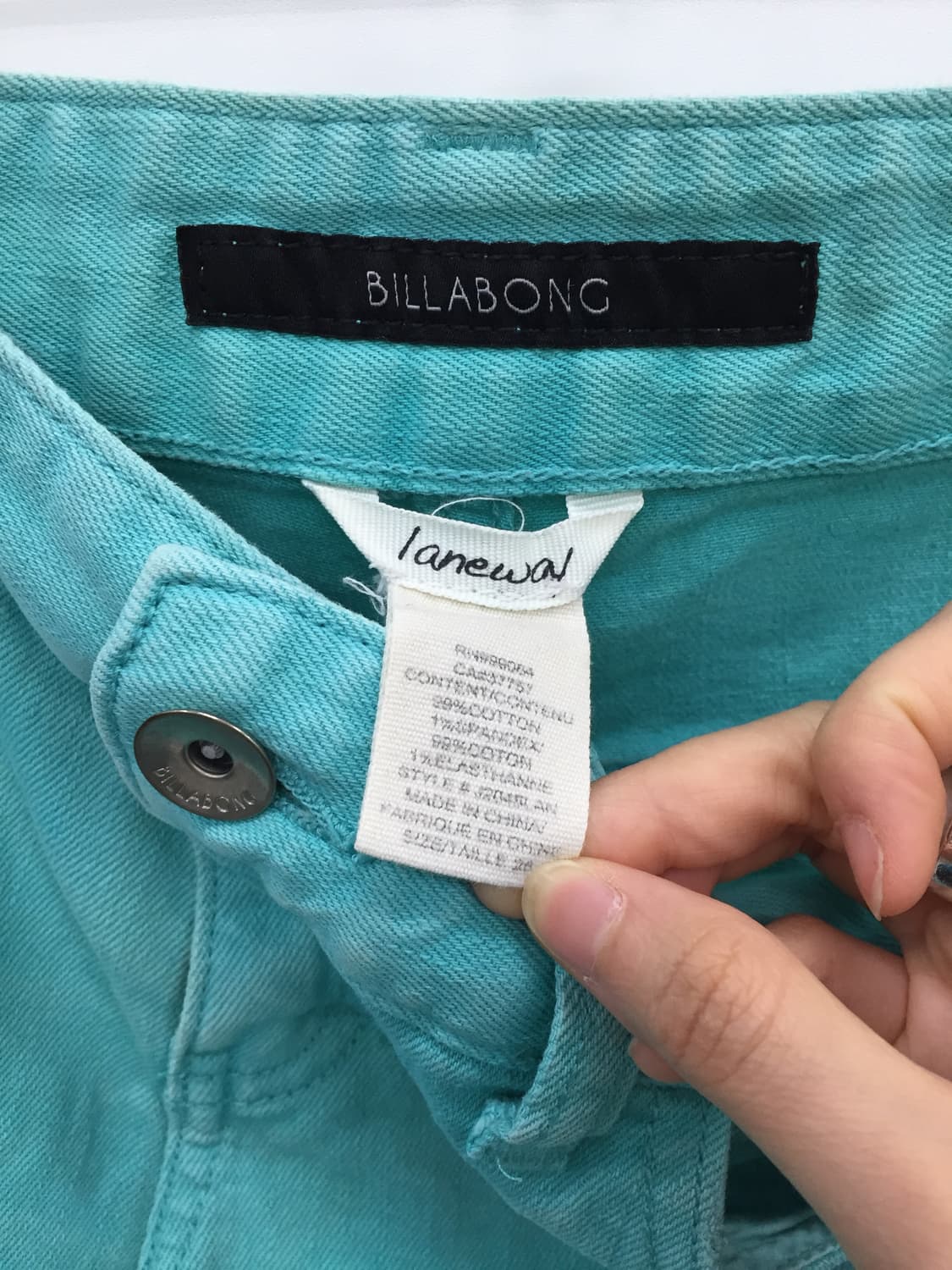 Billabong Y2k Mint Denim Shorts 상품이미지6