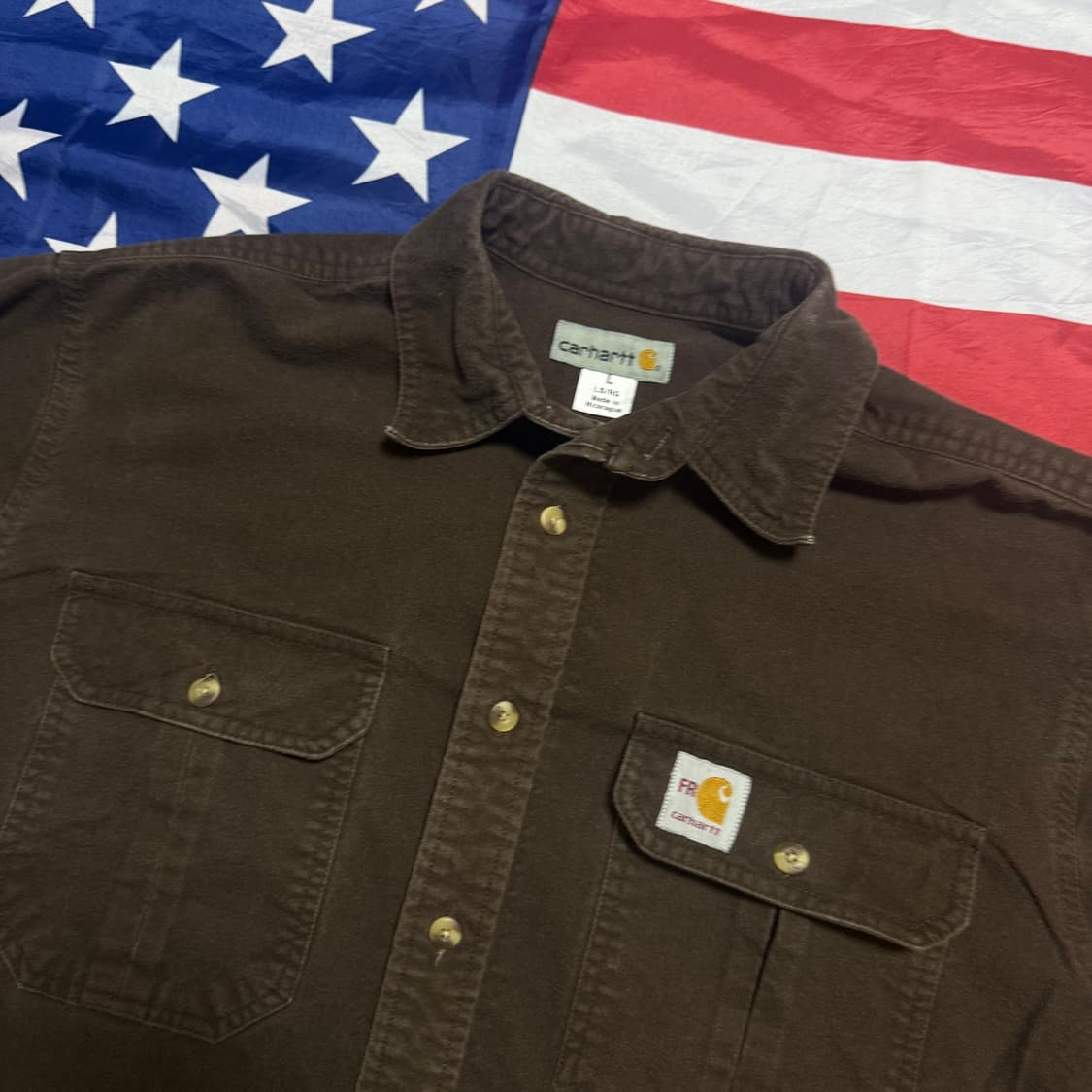 carhartt 칼하트 리메이크 워크 울 셔츠 - no,5 상품이미지4