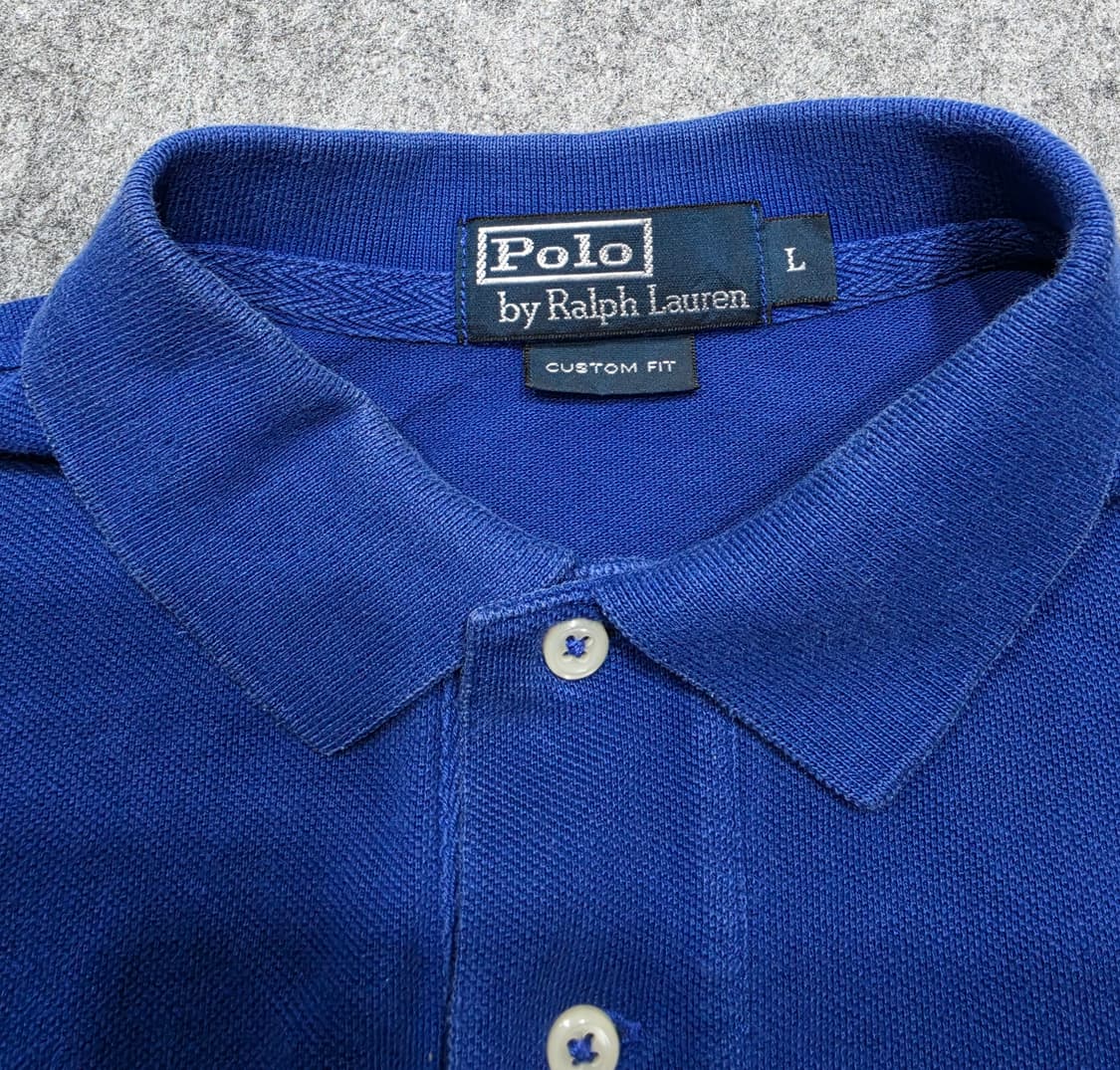 폴로 랄프로렌 럭비 커스텀핏 빅포니 pk 카라 긴팔티 L 상품이미지4