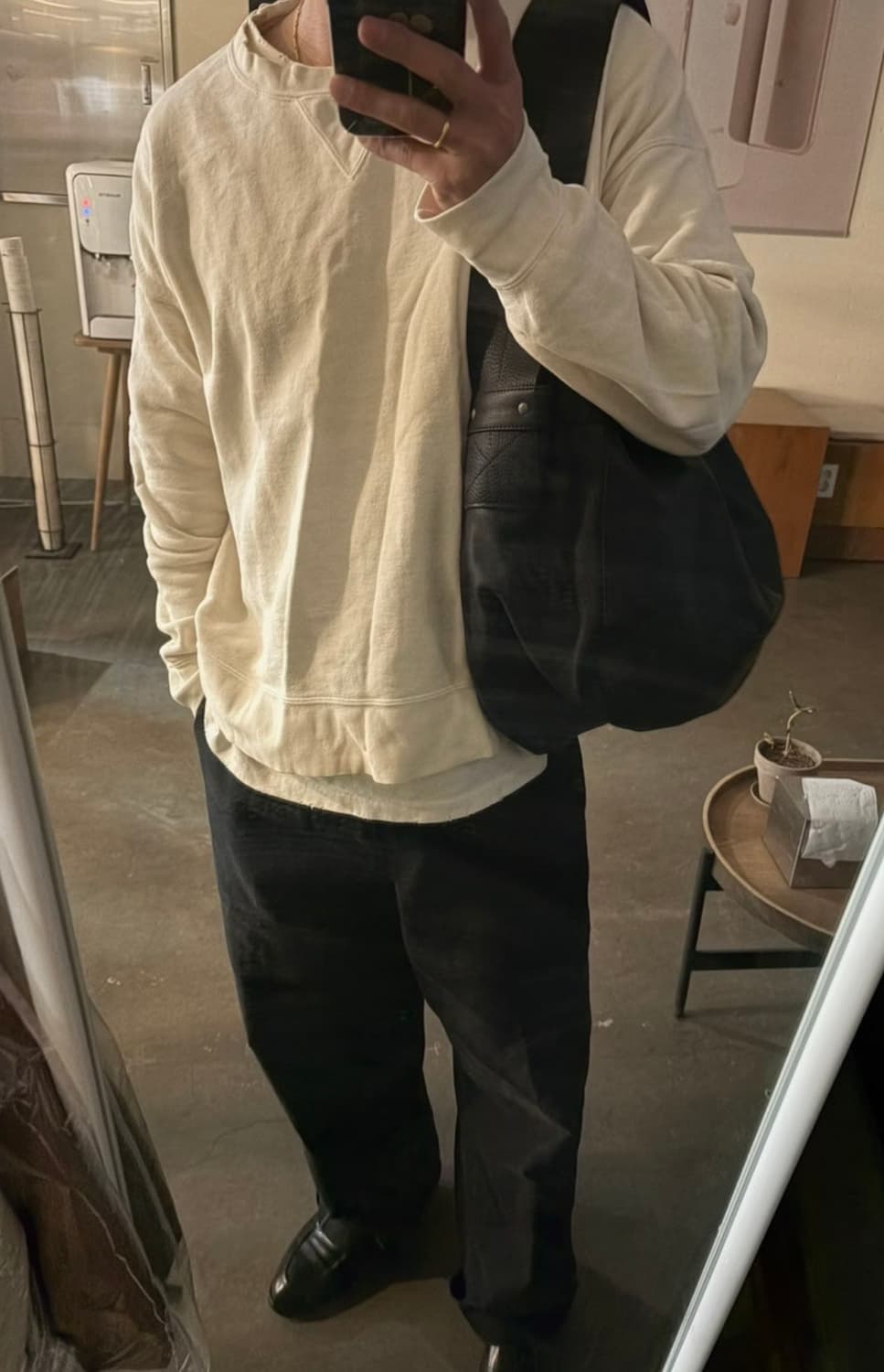 타이가타카하시 뉴스보이백 라지 블랙 상품이미지2