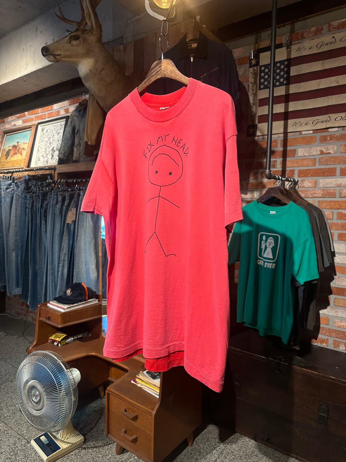 90s USA Vintage Sun Faded T Shirt 상품이미지1