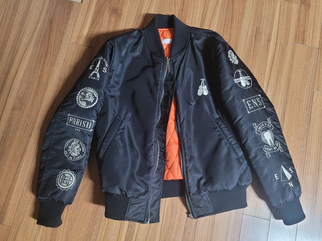 vtg 블랙 봄버 자켓 상품이미지4