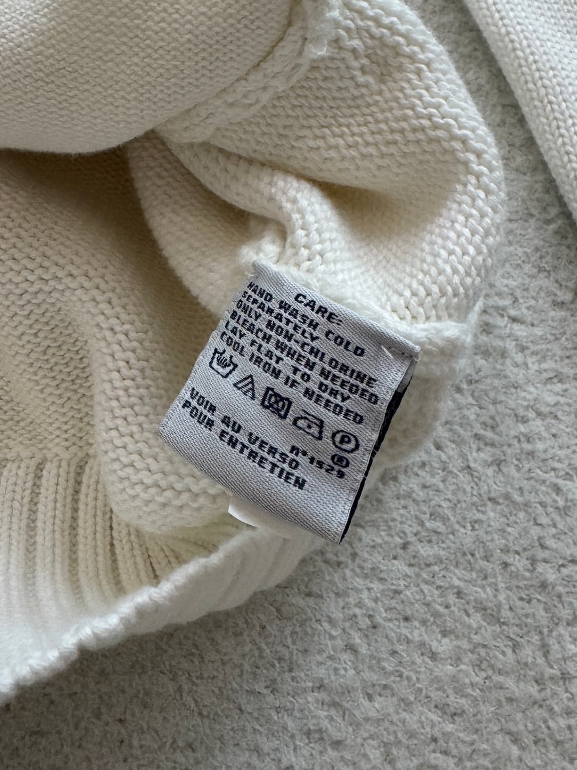 폴로 화이트 꽈배기 집업 상품이미지5