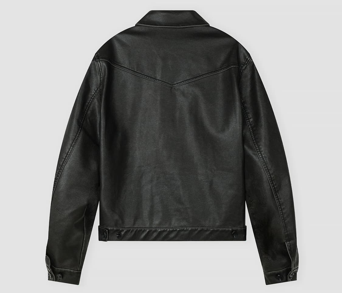 빈티지 크롭 레더자켓 y2k 상품이미지2