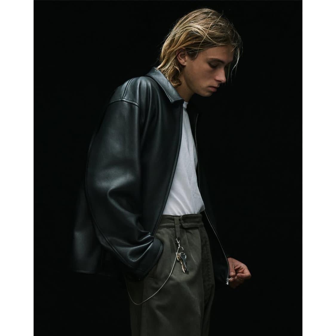 26ss Leather Sports Jacket 상품이미지1