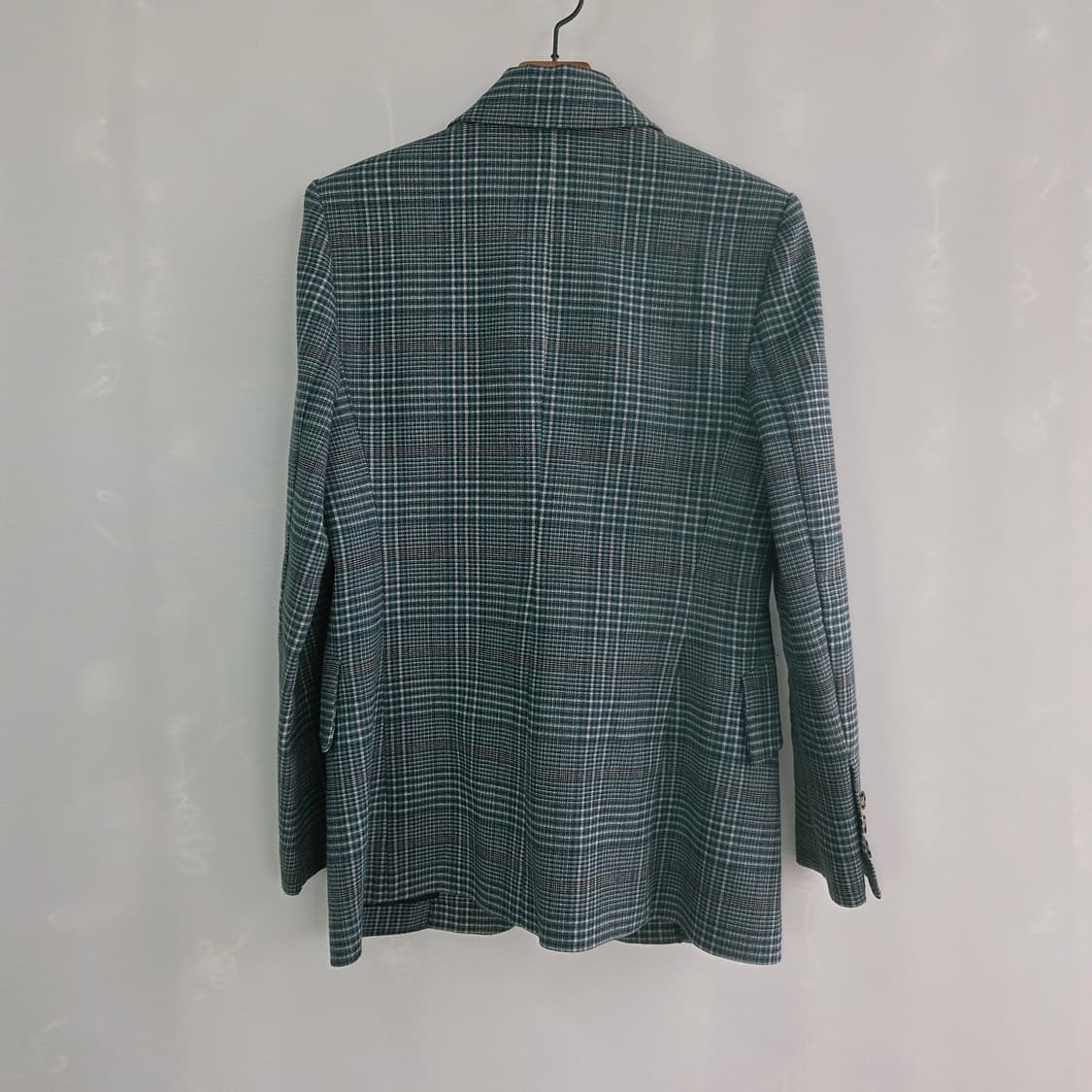 [SISLEY] 시슬리 체크 싱글 자켓 여성 44 상품이미지2