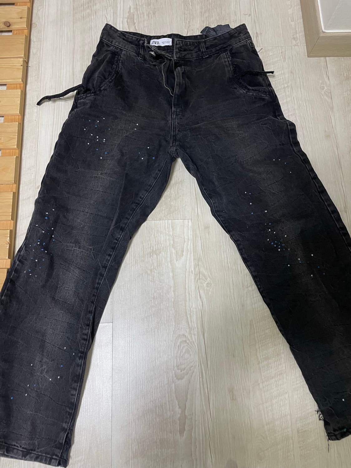 자라 아더에러 데님 흑청 38사이즈 상품이미지2