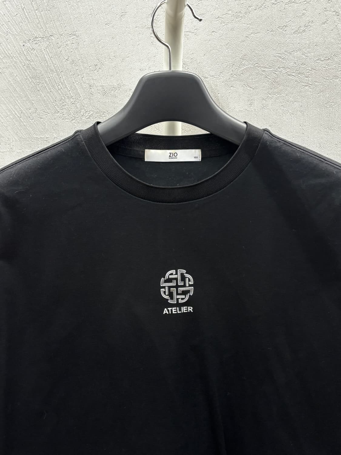 ZIO SONGZIO 아담 창조 반팔 티셔츠 블랙 100 상품이미지3
