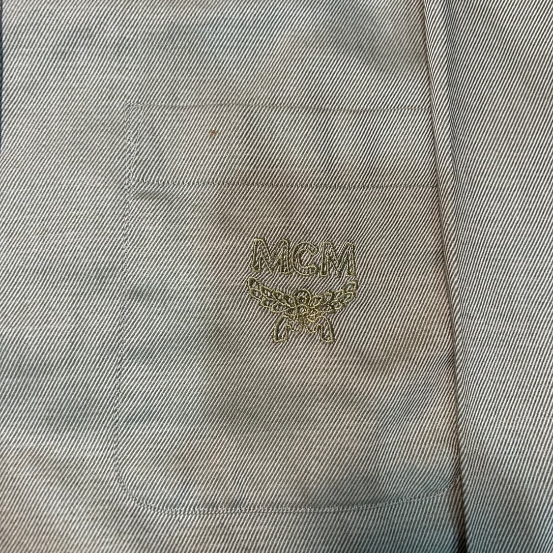 [XL] 00s MCM 레제르 라인 포켓 자수로고 셔츠 상품이미지2