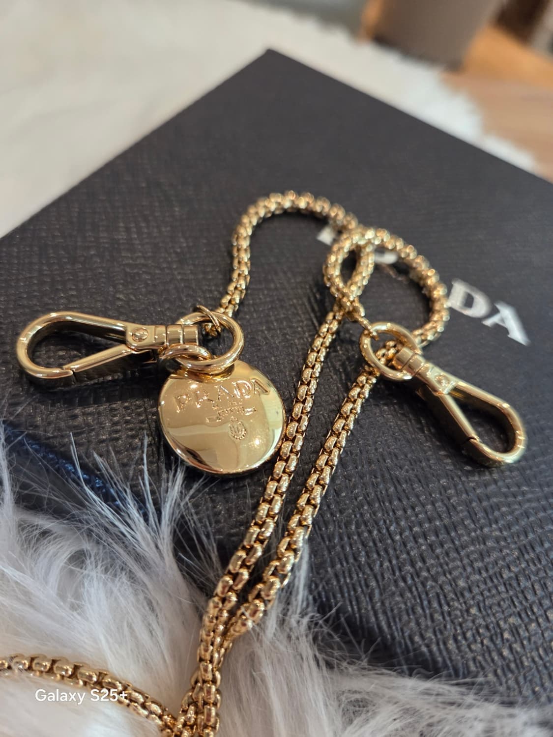 프라다 사피아노 레더 미니 파우치 알라바스터 핑크 상품이미지9