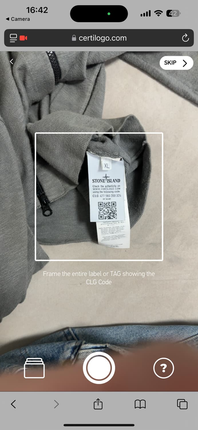 스톤아일랜드 니트집업 -후드 Xl(100-105) 정품 상품이미지7