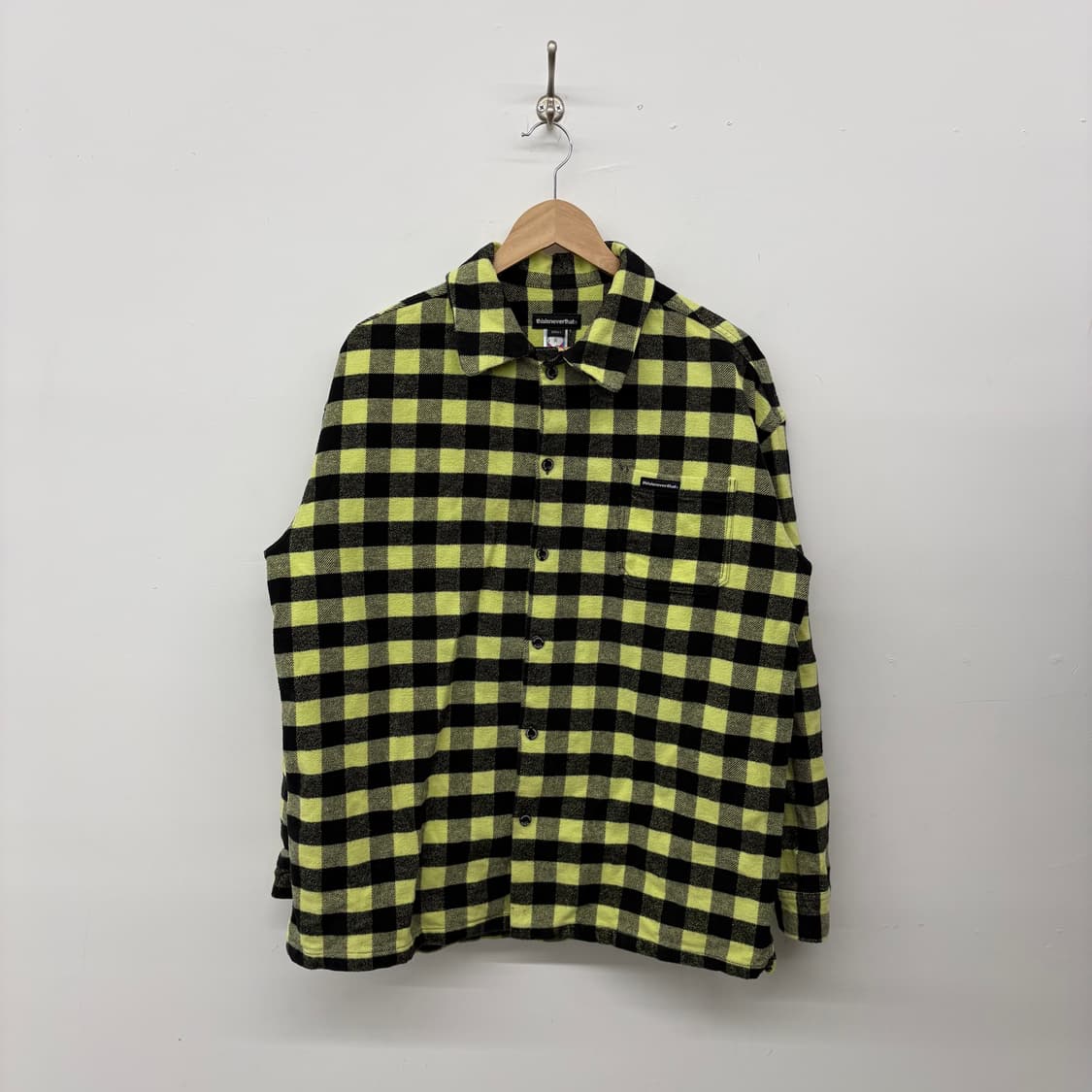 디스이즈네버댓 옐로우 체크 셔츠 L 상품이미지1