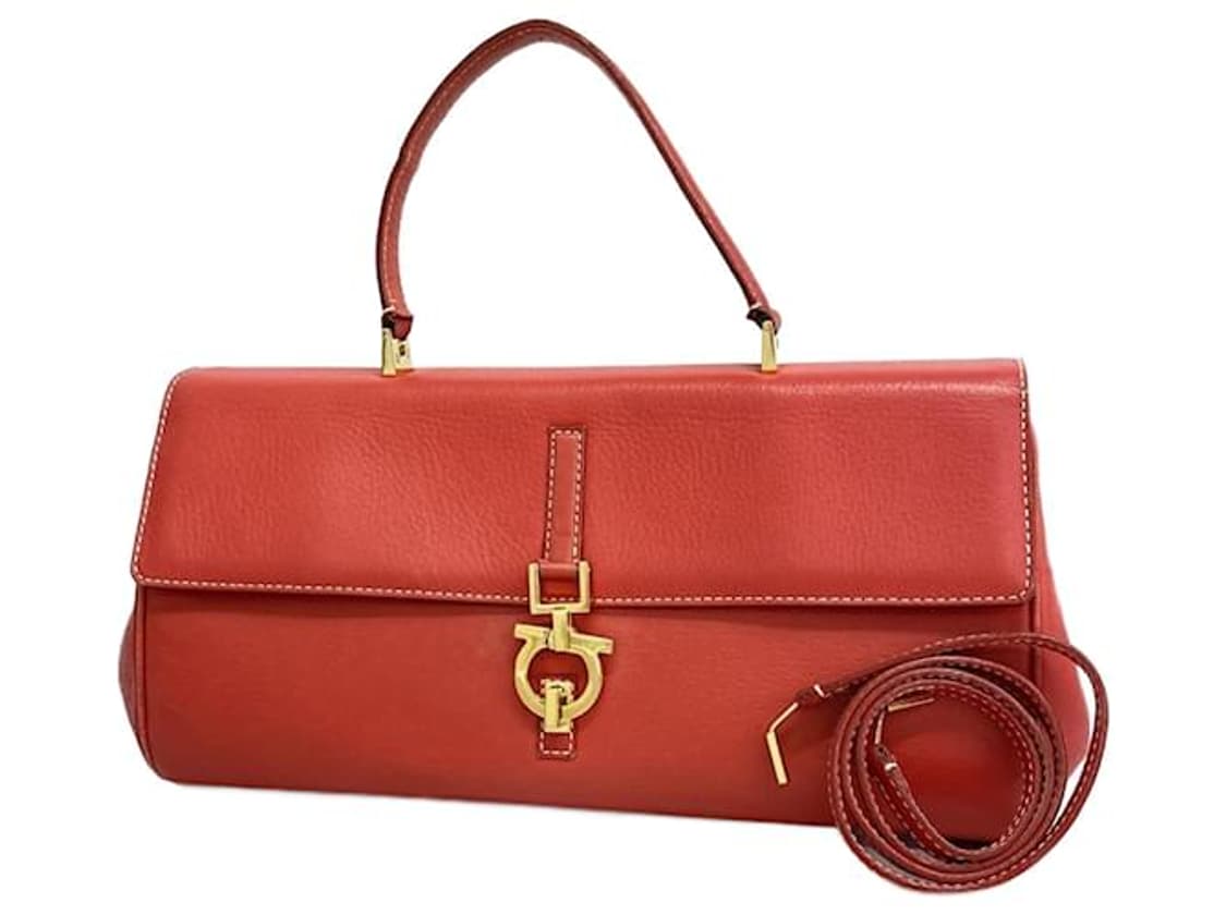 페라가모 빈티지 간치니 탑핸들 레더백 (정품) 상품이미지2