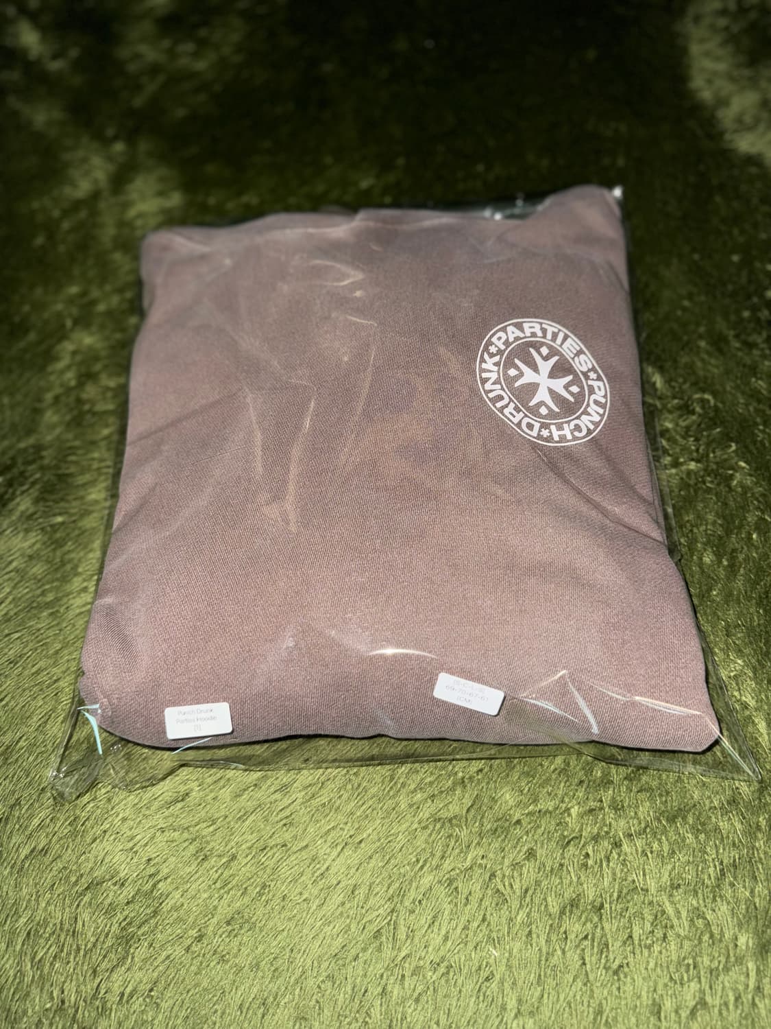 [1] 펀치 드렁크 파티즈 서클 로고 가먼트 다이드 후드 브라운 상품이미지10