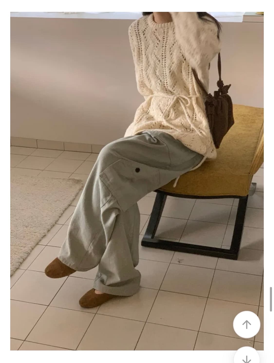 [뉴뉴걸즈 성수] 스트랩 니트 아이보리 상품이미지4