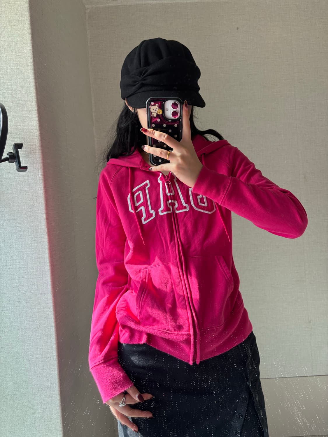 갭 핑크 후드집업 상품이미지1