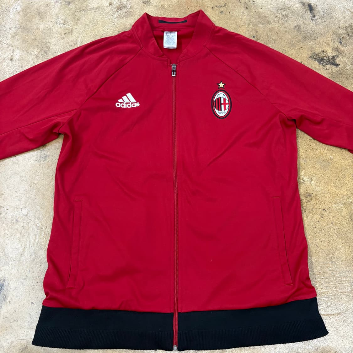 [정품/XL] 아디다스 AC밀란 트랙탑 져지 레드 b18 상품이미지3