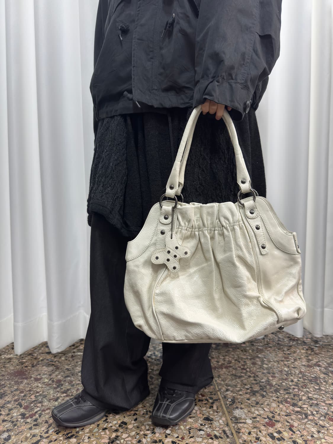 white leather shoulderbag 상품이미지8