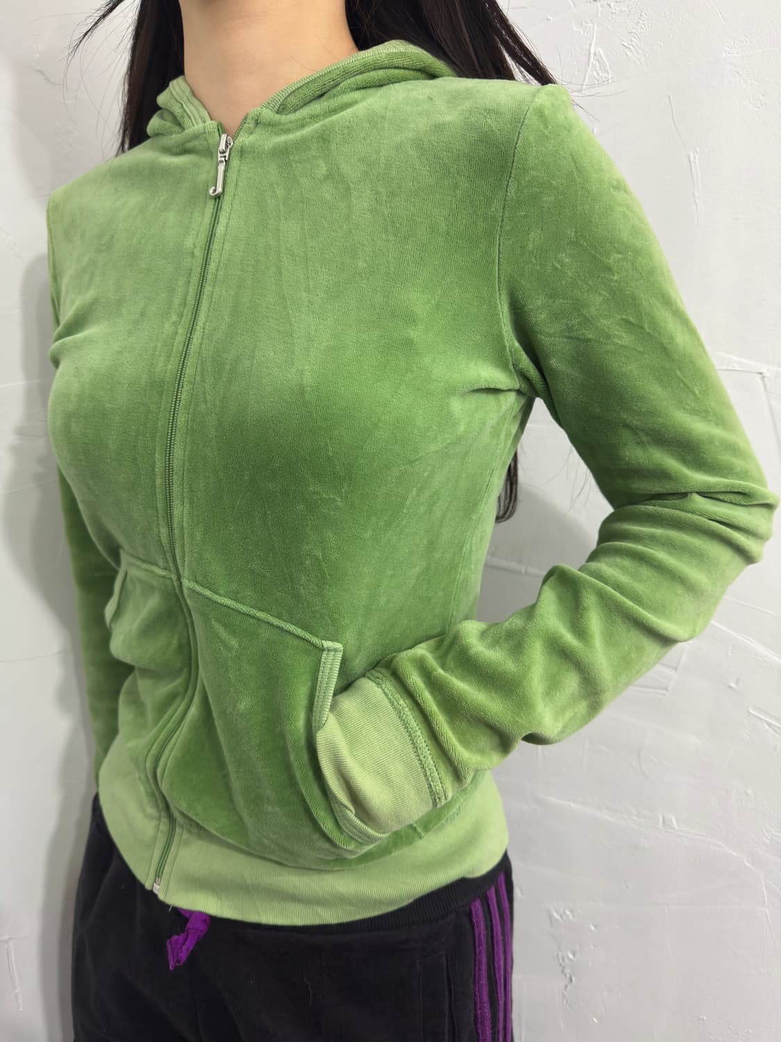 juicy couture velvet hood zipup 상품이미지6