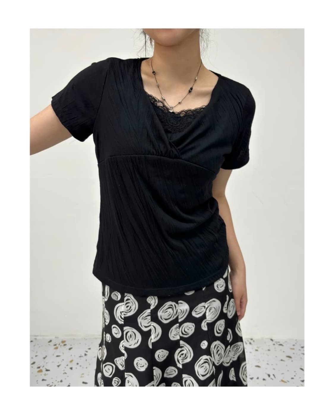 vintage linkle top 상품이미지1