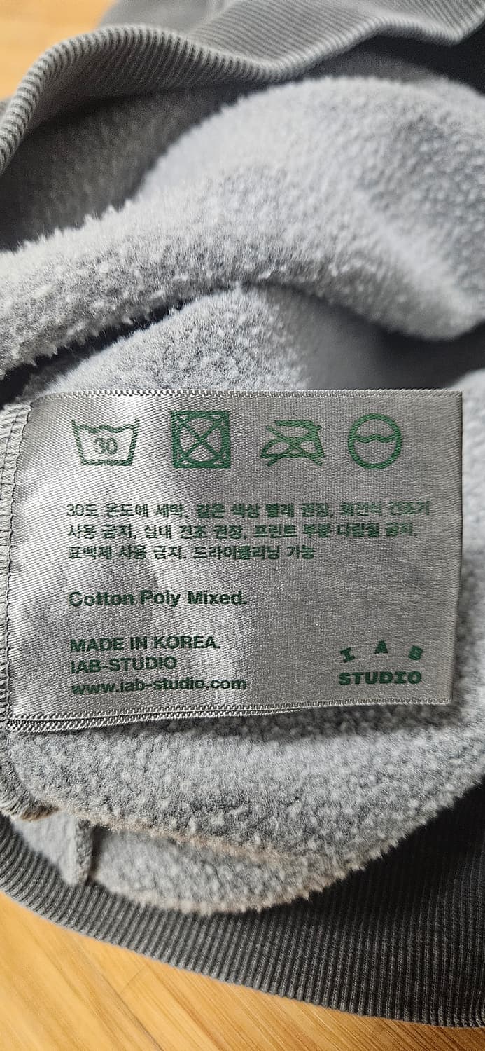 아이앱 스튜디오 피그먼트 후드 블랙 라지L 상품이미지4