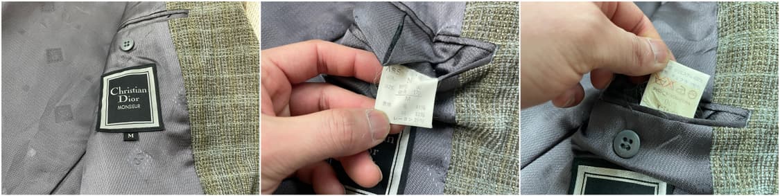 크리스찬 디올 무슈 체크 테일러드 자켓 J03815 상품이미지9