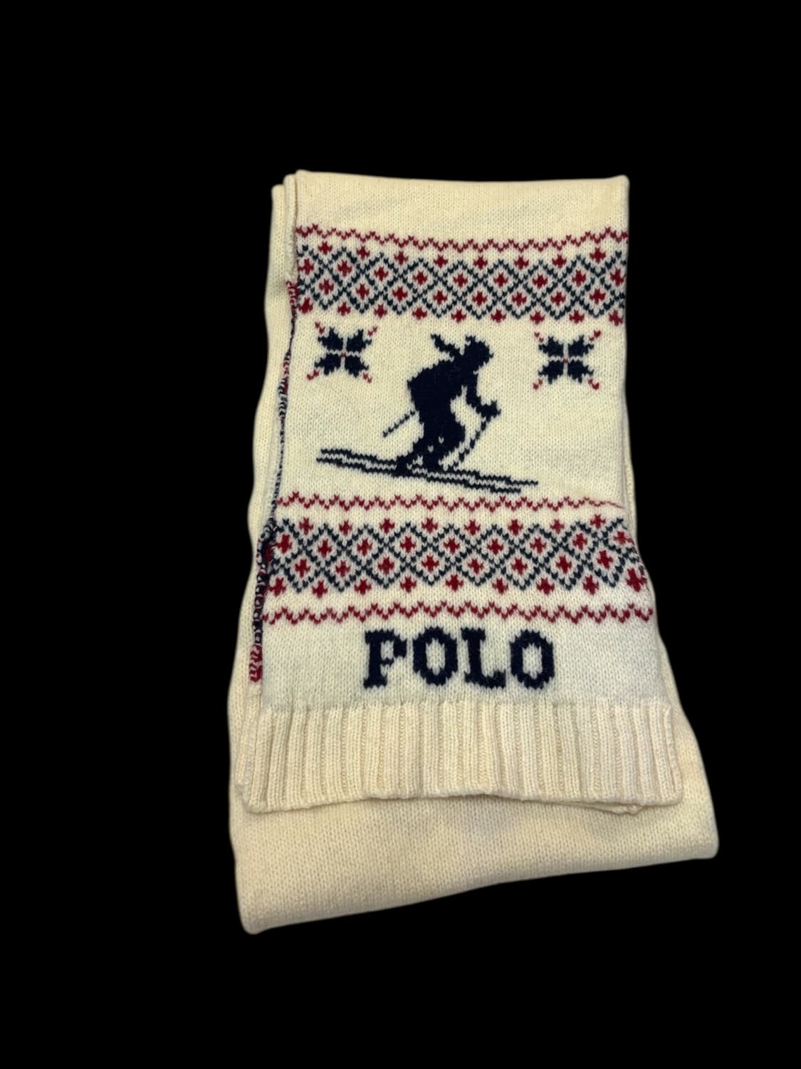 폴로 랄프로렌 스키 패턴 울 머플러 목도리 상품이미지4