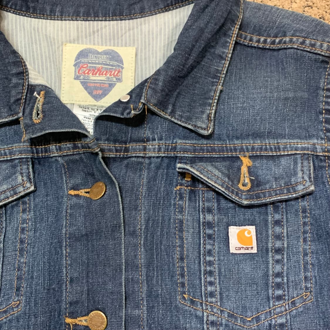 칼하트 데님 트러커 자켓 W(L) 상품이미지2