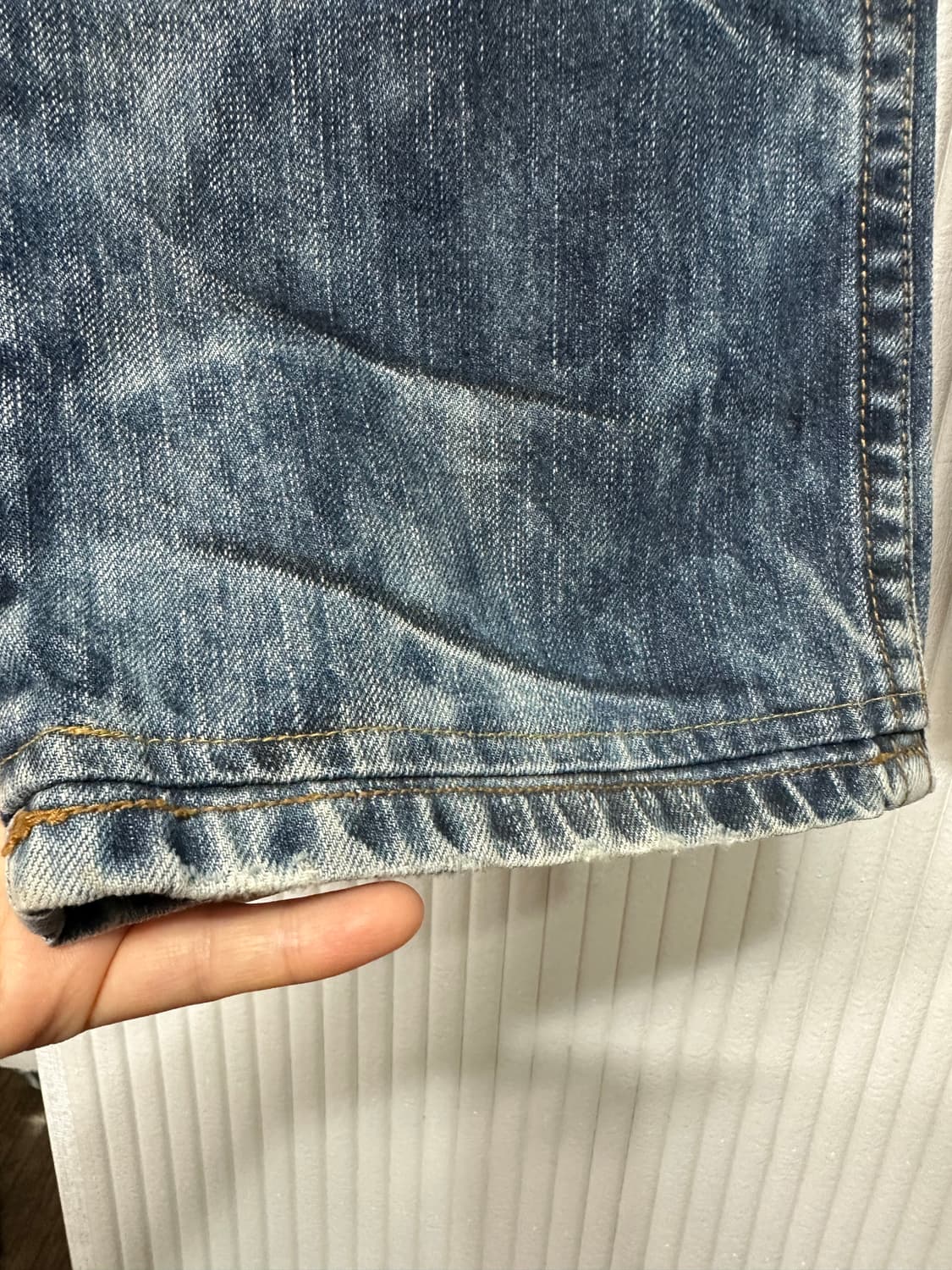 Y2K Poison Denim 스컬 워싱 데님 32 상품이미지9