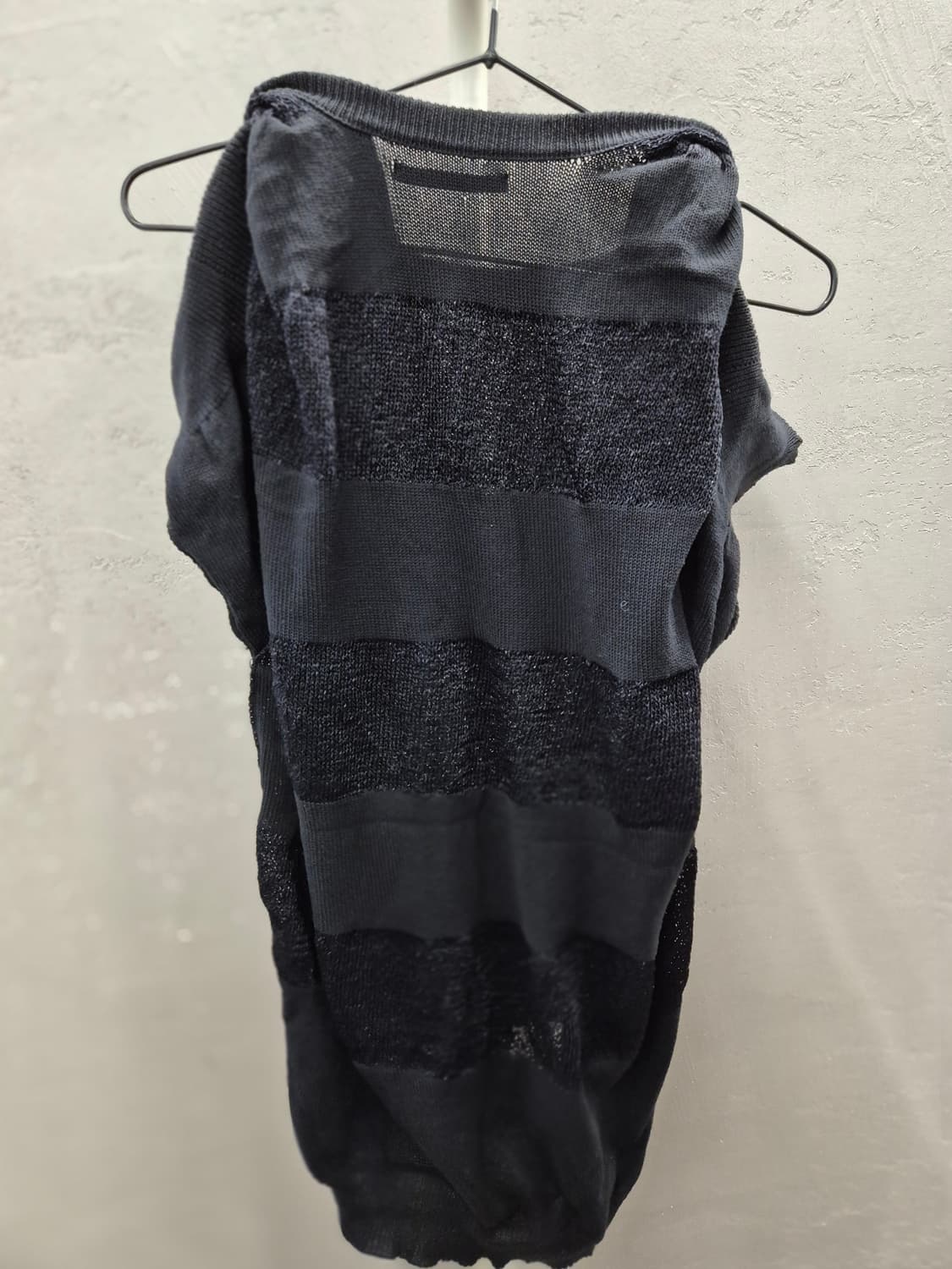 요지 야마모토 블랙 스트라이프 니트 2 상품이미지3