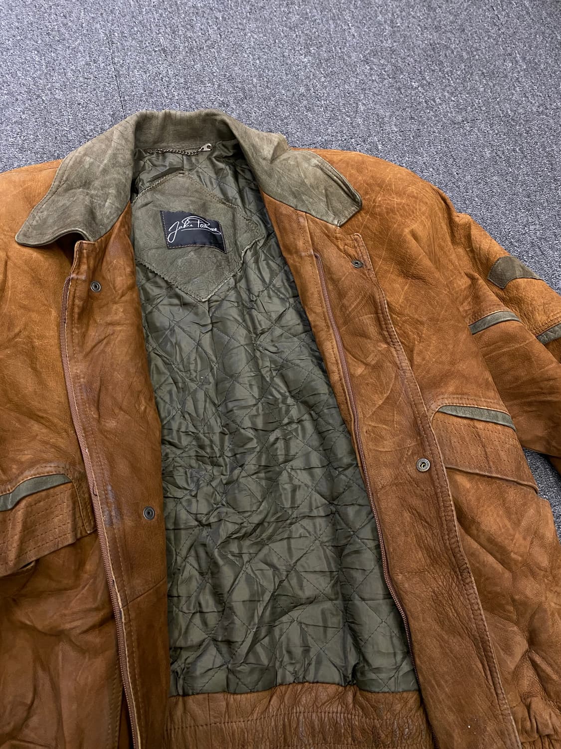 90s 오스트레일리아 스웨이드 레더(양가죽) 상품이미지3