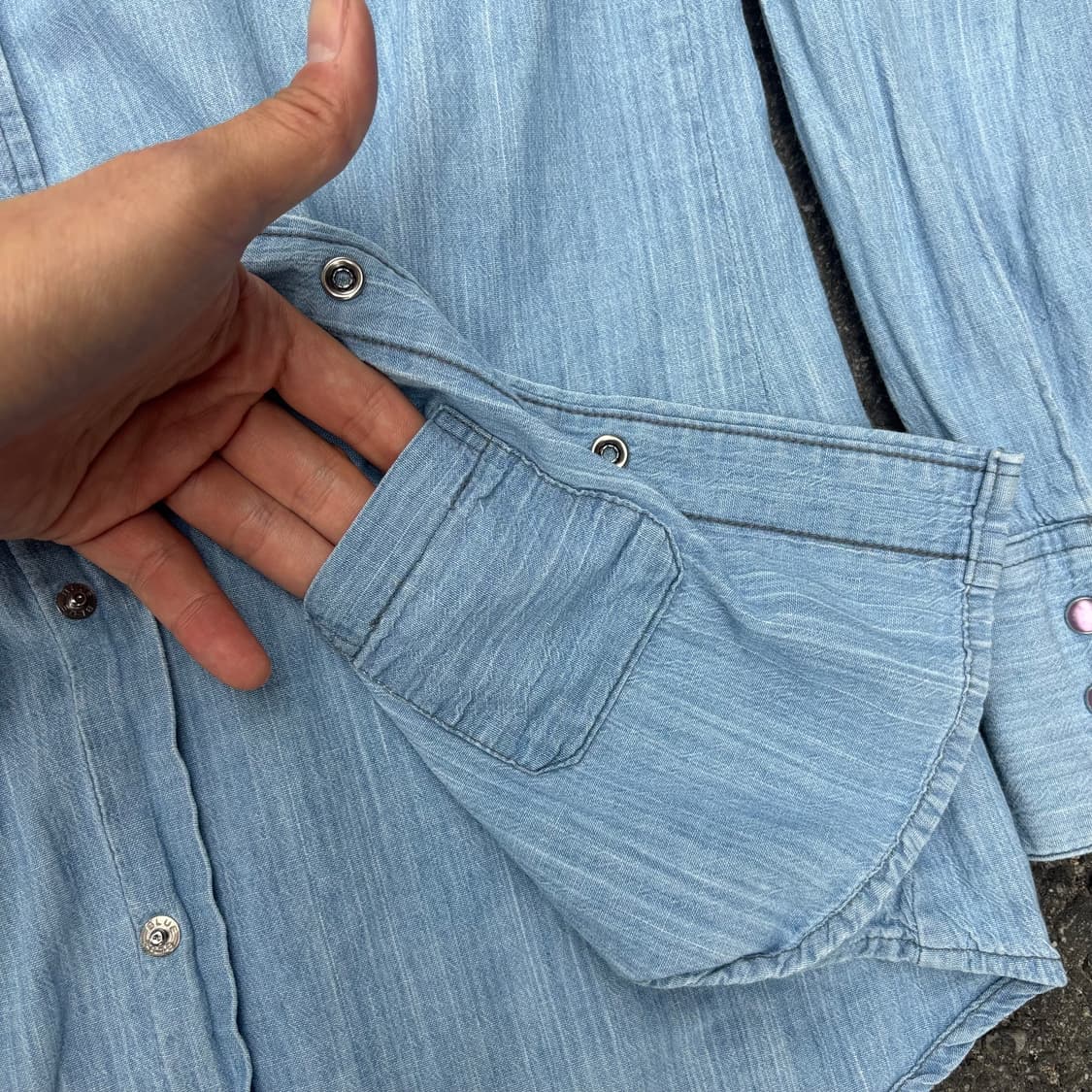 일본 블루블루 데님 웨스턴 셔츠 상품이미지7
