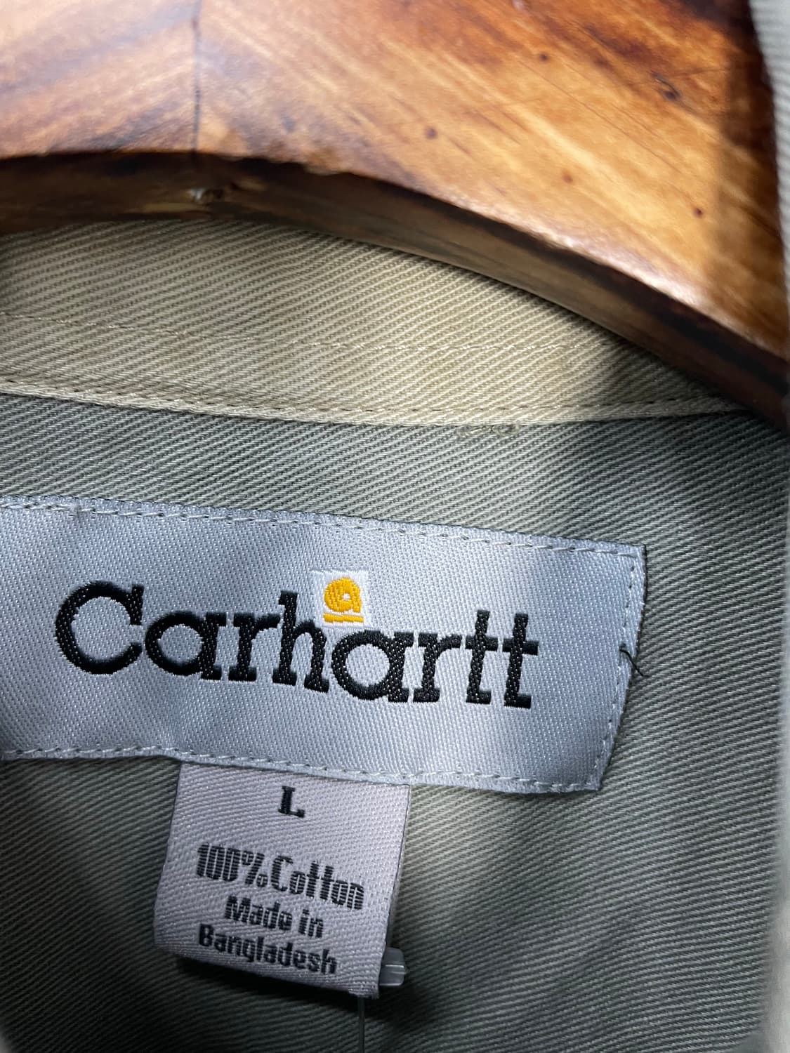 칼하트 카키 워크 셔츠 H1622 상품이미지5