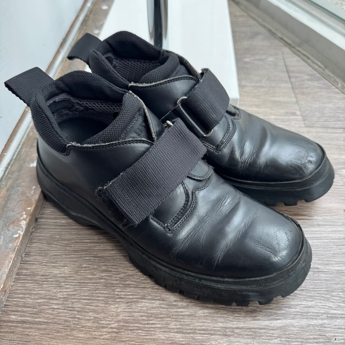 프라다 AW1999 레더 택티컬 부츠 상품이미지1