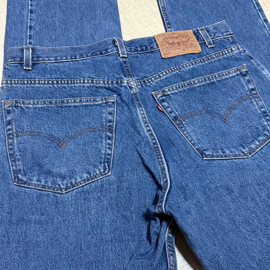 80s  CANADA 🇨🇦리바이스 505 오렌지 탭 중청 데님 상품이미지5